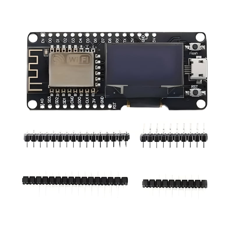 NodeMCU ESP8266 WiFi with Onboard 0.96 Inch OLED NodeMCU ESP8266 WiFi with Onboard 0.96 Inch OLED